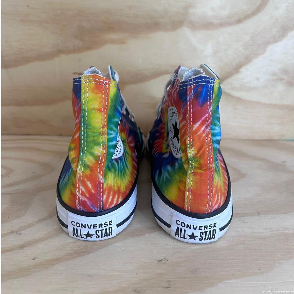 Converse All Star CT Pride Tie Dye Rainbow Sneakers Multicolor Womens 8 -168996F - Picture 7 of 10